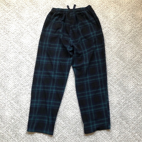 Perry Ellis Windowpane Plaid Pajama Lounge Pants Green - Picture 14 of 14